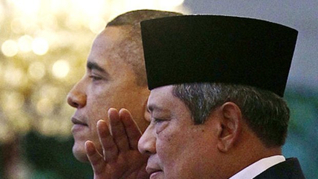 Presidents Obama and Yudhoyono.