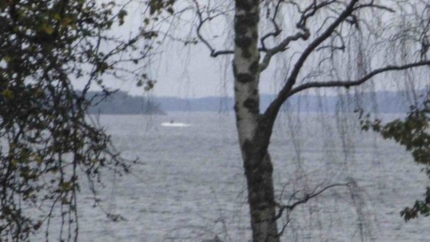 Sweden has released a photo of an unknown vessel in Stockholm's archipelago.