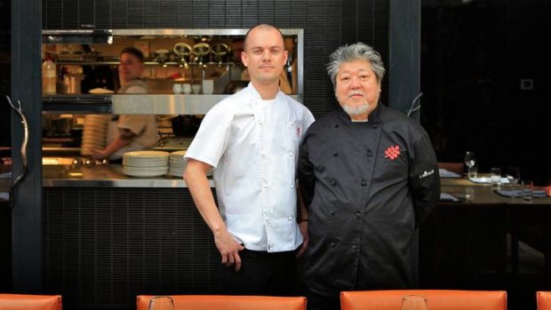 New executive chef Luke Brabin (left) started his apprenticeship with Cheong Liew 10 years ago.