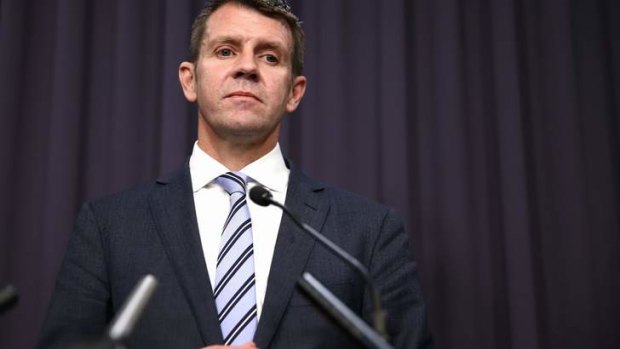 ''This is a line in the sand'': NSW Premier Mike Baird.