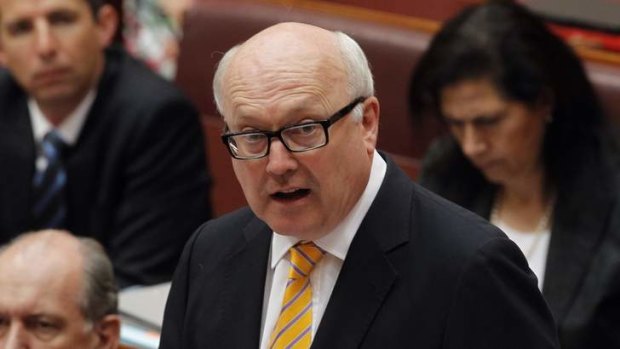Stumbling block: Attorney-General George Brandis has issued a public interest certificate.