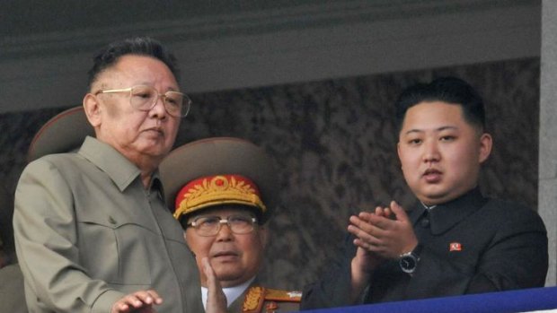 Kim Jong-il (left) with his  youngest son and successor Kim Jong-un. The now-dead leader created a country in his own image: impenetrable