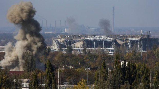 Despite the Russian move away from the Ukraine border, fighting continues between pro-Russian rebels and Ukrainian government forces near Donetsk Sergey Prokofiev International Airport.