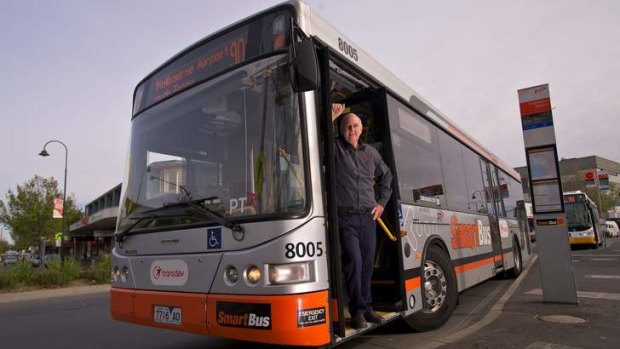 Bus Driver Eril Mitchell who drives a bus on the 901 route.