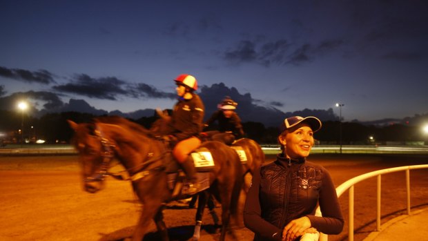Morning trackwork: The start of another day at Randwick Racecourse.