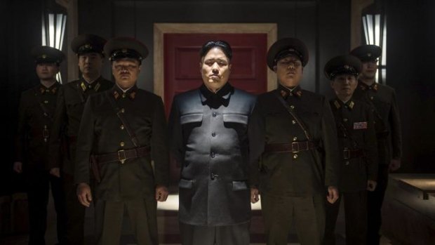 Randall Park, centre, portrays North Korean leader Kim Jong Un in Columbia Pictures' "The Interview."
