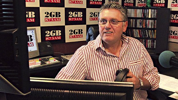 Prolonging the pain: Ray Hadley spent large chunks of his show publicly crucifying journalists who had covered the breakdown of his marriage.