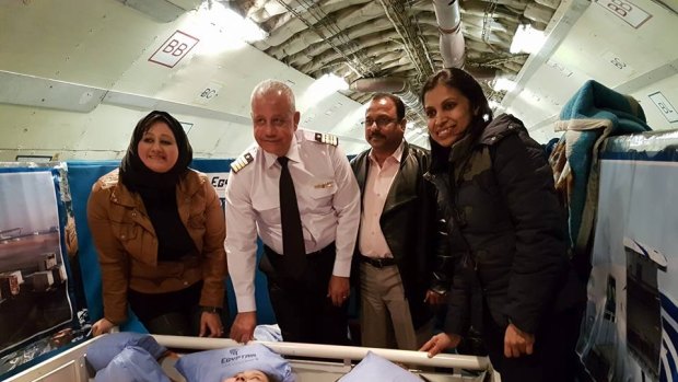 Egyptian Eman Ahmed, who weighs 500kg, travelled to India for surgery on a Egypt Air cargo plane.
