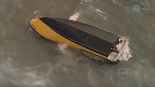A boat which capsized in 2010, killing one passenger.