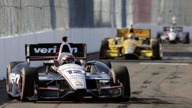 Winning drive: WIll Power's IndyCar victory wasn't without incident.