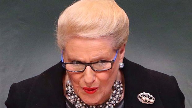 Criticised for using the Speaker's office for party fund-raising events: Bronwyn Bishop.