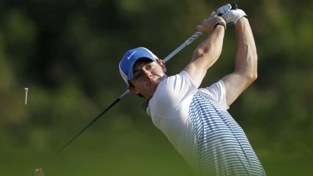 In the hunt: Rory McIlroy of Northern Ireland.
