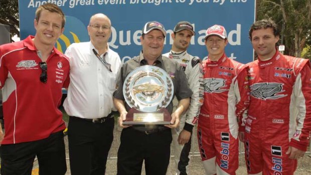 Some of the drivers at this weekend’s Gold Coast 600 who will be competing for the Dan Wheldon Memorial Trophy (pictured).