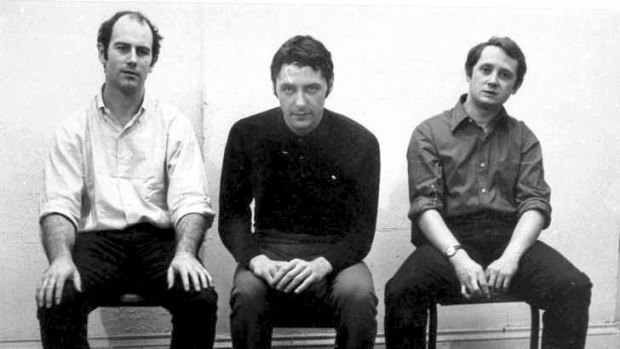 Shocking the art world: from left Ian Burn, Roger Cutforth and Mel Ramsden in New York in 1969. Some reviewers called their conceptual exhibition provocative and ''anti-art''.