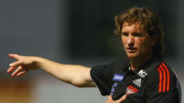 Essendon coach James Hird has a task ahead of him to manage how the Bombers handle the mid-game break when his team takes on the Lions and St Kilda in the NAB Cup.