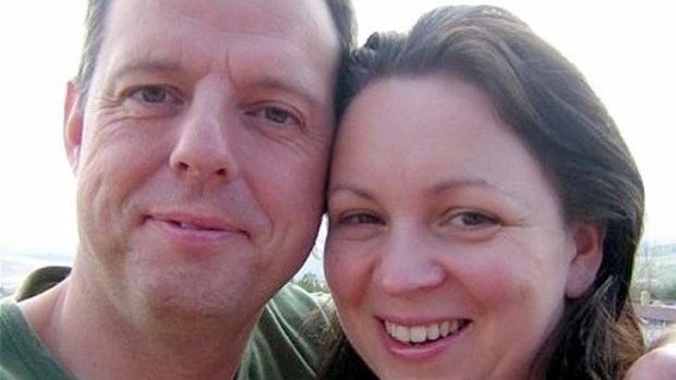 Holiday tragedy: Andrew Priestley and his wife Amanda.