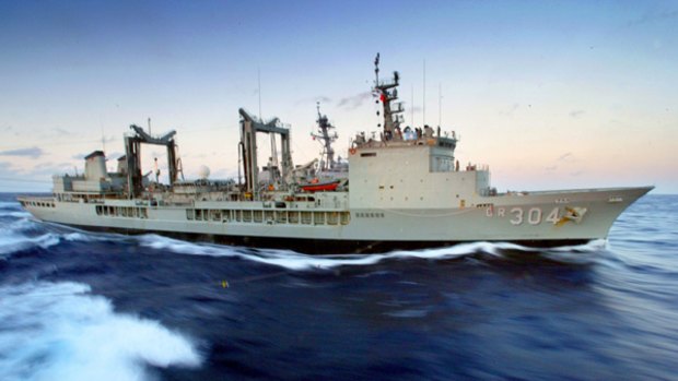 HMAS Success in the Coral Sea off the Australian coast in 2003.