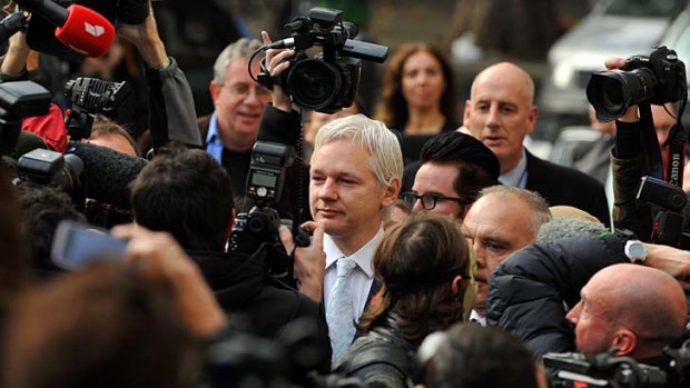 WikiLeaks founder Julian Assange, before  taking up residence in the Ecuadorian embassy in London, where he has had a steady stream of supporting visitors.