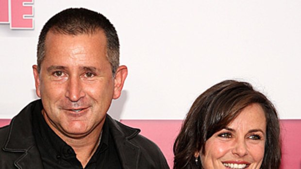 Celebrity couple ... Anthony Lapaglia and Gia Carides.