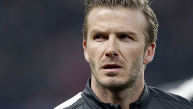 Calling it quits: David Beckham.
