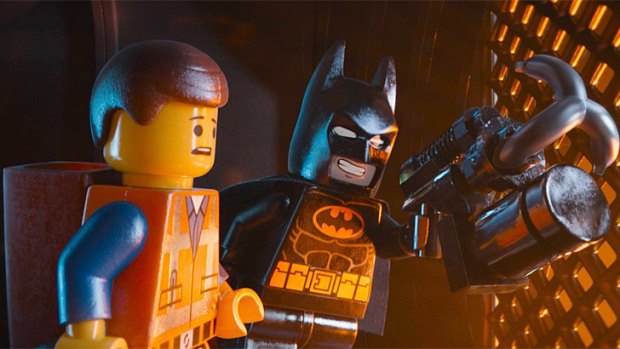 <i>Lego</i> movie ... 'We'll wing it ... that's a bat pun'.