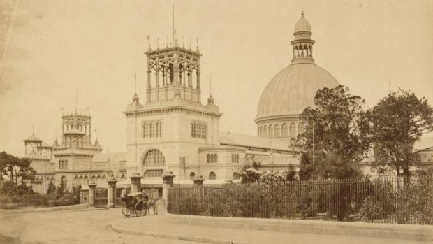 Photograph of the Garden Palace (1879 to 1882), facing Macquarie Street.