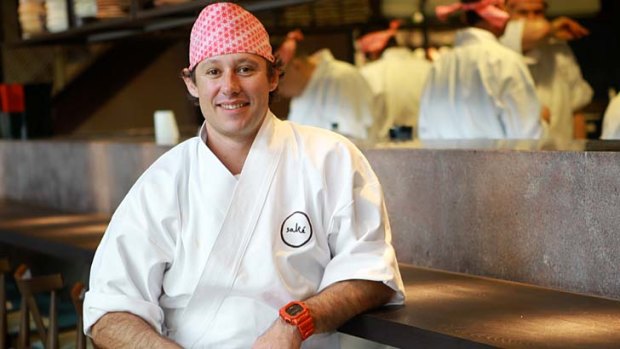 Nervous ... chef Shaun Presland is opening a Melbourne branch of his Sydney restaurant, Sake.