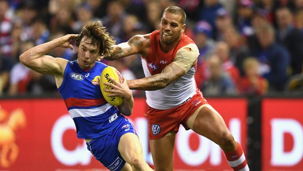 New tricks: Liam Picken adds excitement around the ground for the Bulldogs.