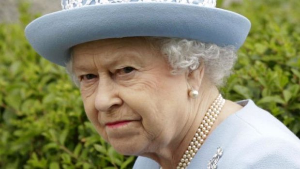 Not amused: Queen Elizabeth II was irritated policemen were "helping themselves to nuts".