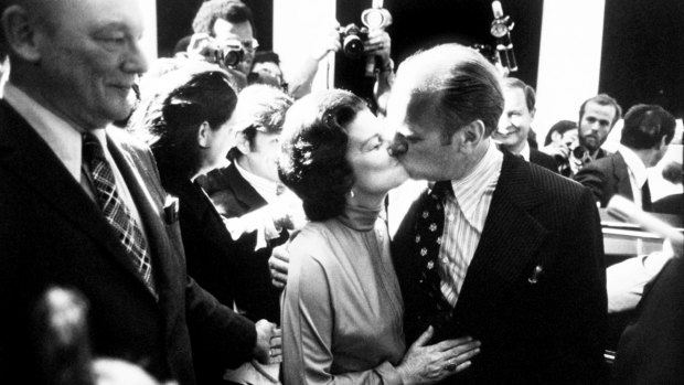 Gerald Ford, with his wife Betty, was David Burnett's favourite president.