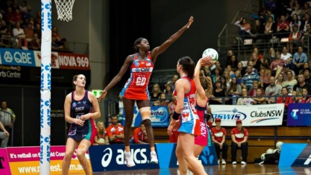 Unfinished business: NSW Swifts defender Sonia Mkoloma.