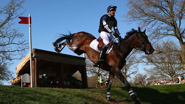 Jonathan Paget with Clifton Promise, who tested positive to a banned substance after  winning the Burghley Horse Trials.