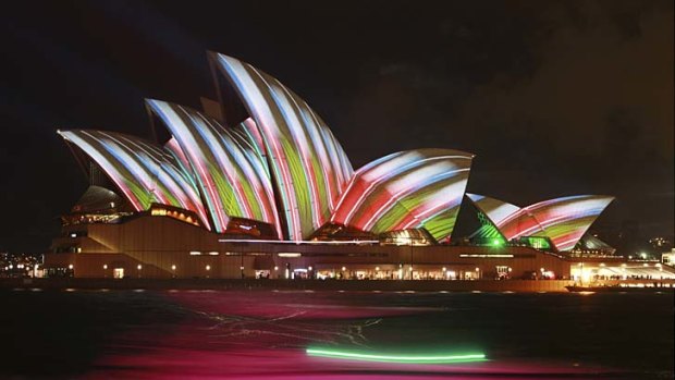 Showcase of arts: Vivid Sydney will become an annual arts event under a state government plan.