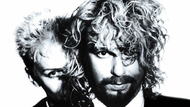 It all began in Wagga: Annie Lennox and Dave Stewart of the Eurythmics.