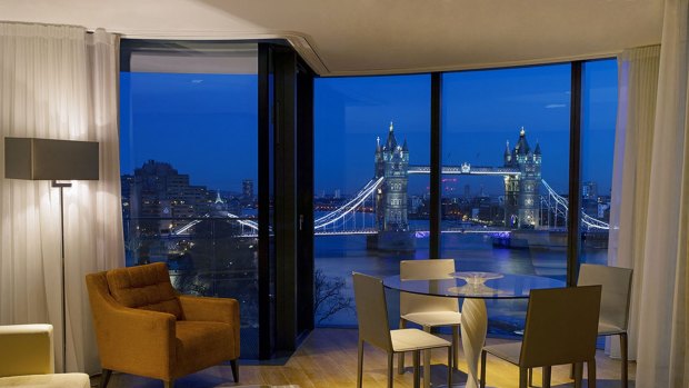 The view: The Cheval Three Quays.