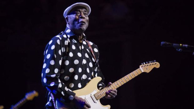 Buddy Guy performs at the Concert Hall, Sydney Opera House.