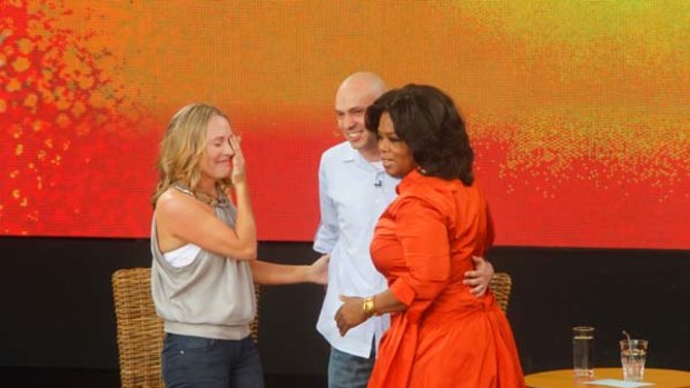 Oprah shared $250,000 with Rachel and Kristian Anderson.