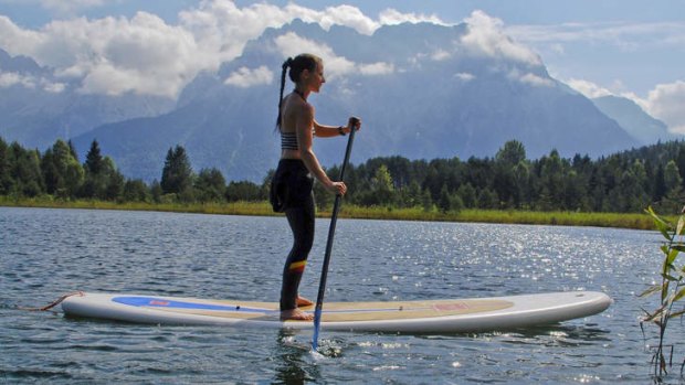 Paddle boarding is one of the water activities on offer.