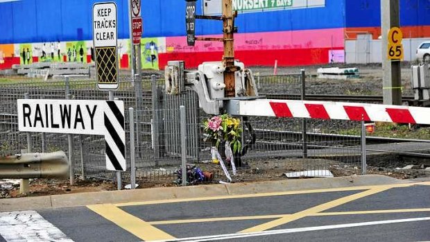 A woman was killed in 2012 when a freight train hit her car at Werribee's Cherry Street level crossing.