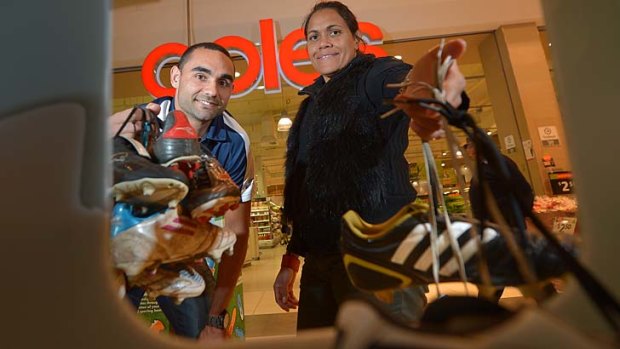 Champions: Shaun Burgoyne and Cathy Freeman.