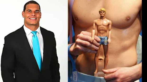 Kurtis Taylor won a contest to be the face (and neck) for Barbie’s beau.