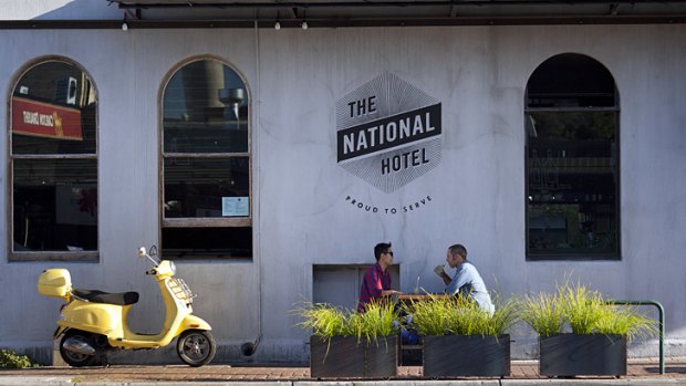 Pub with new cheer: The National Hotel in Richmond.