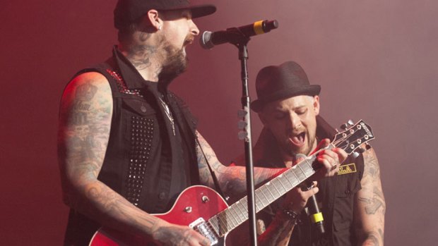 The Madden brothers perform ahead of Keith Urban at the Brisbane Entertainment Centre Friday, January 25, 2013.