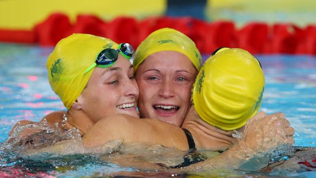 Eyes open: Lorna Tonks sheds tears as wins her first medal at a major meet.
