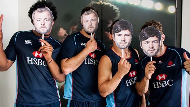 Masked men: fans will be given Ashley-Cooper and Robinson masks.