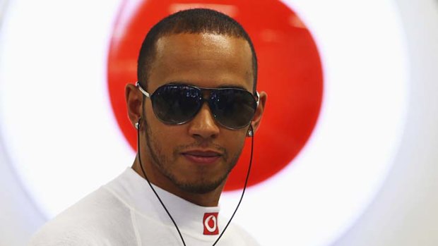 Relaxed ... Lewis Hamilton swung "like a pendulum".