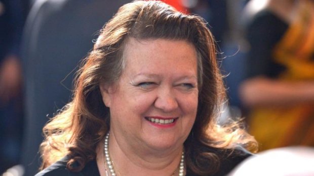 Court action: Gina Rinehart.