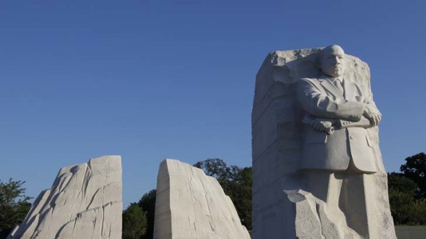 Permanent marker ... a nine-metre tall sculpture of Martin Luther King jnr, in Washington, will be officially dedicated.