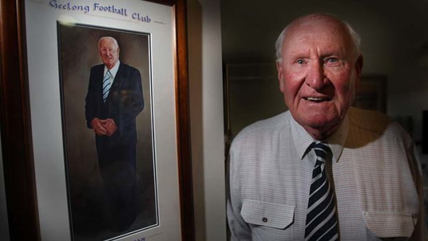 Loss of a legend: The late Fred Flanagan, former Geelong premiership captain.