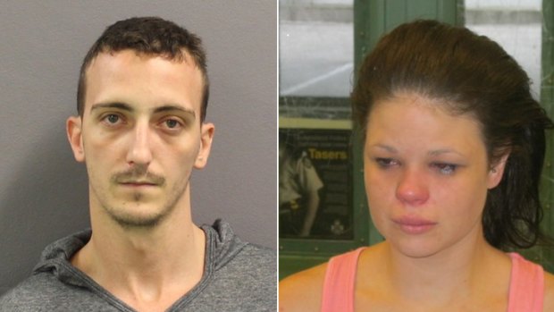 Police are hunting Joshua Walsh (left) in relation to the kidnapping of Monique Edmundson (right).